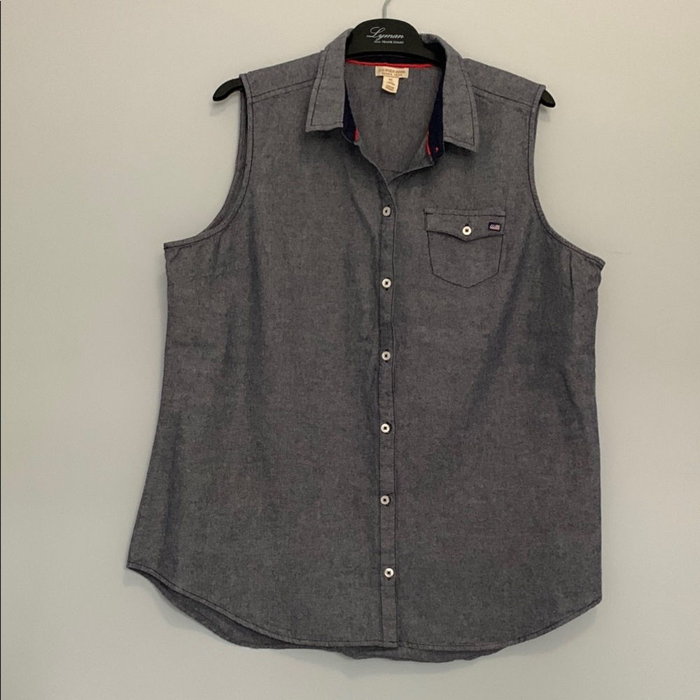 U.S. Polo Assn. Casual Button Down Sleeveless Shirt-XL